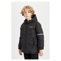 DEFACTO Boy's Water Repellent Hooded Raincoat