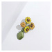 Éternelle Vintage brož Květinové zátiší Slunečnice B8123-MM-BR-1469 Barevná/více barev