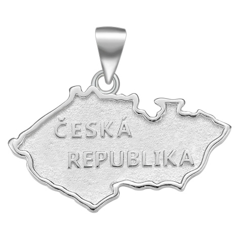 OLIVIE Stříbrná mapa ČESKÁ REPUBLIKA 6096