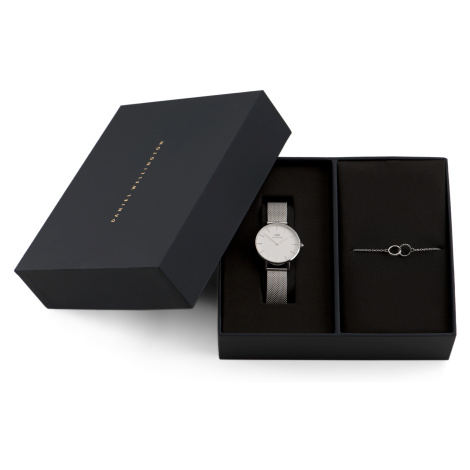 Daniel Wellington SET Combo Petite 32 S White, Elan Unity Bracelet S 175mm