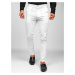Bílé pánské textilní chino kalhoty Bolf 0018