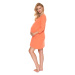 Oranžová těhotenská noční košile 0191