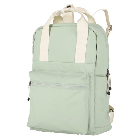 Travelite Basics Canvas Backpack Light green