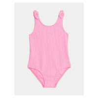 Růžové holčičí plavky se zavazováním na ramenou Marks & Spencer