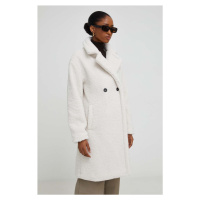 Kabát Answear Lab dámský, bílá barva, přechodný, oversize