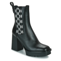 Karl Lagerfeld VOYAGE VI Monogram Gore Boot Černá