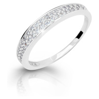 Cutie Jewellery Nadčasový prsten z bílého zlata se zirkony Z6810–2649-10-X-2 58 mm