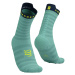 COMPRESSPORT Cyklistické ponožky klasické - PRO RACING SOCKS V4.0 ULTRALIGHT RUN - světle modrá/