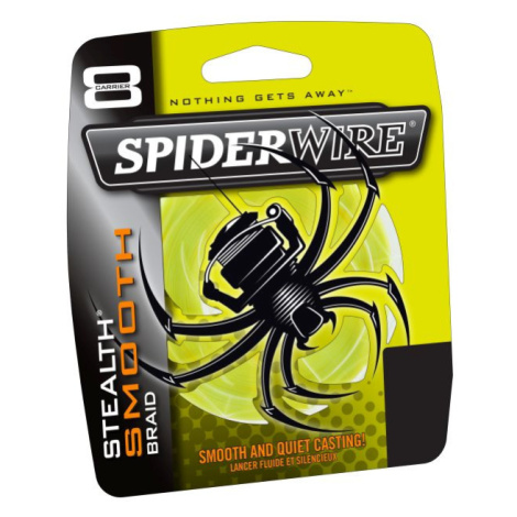 Spiderwire splétaná šňůra stealth smooth 8 žlutá-průměr 0,40 mm / nosnost 49,2 kg / návin 1 m