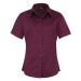 Premier Workwear Dámská košile s krátkým rukávem PR302 Aubergine -ca. Pantone 5115