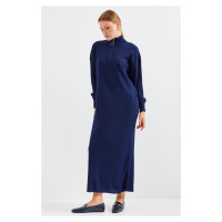 Bigdart 15839 Full-length Knitwear Dress - D.Navy Blue