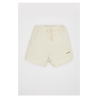 DEFACTO Baby Boy Label Printed Pique Shorts