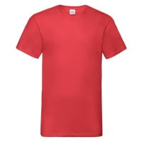 Men's Red T-shirt Valueweight V-Neck Fruit of the Loom