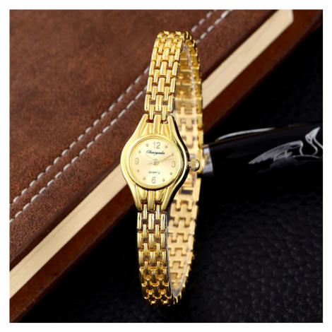 Dámské analogové hodinky s kovovým páskem TP891