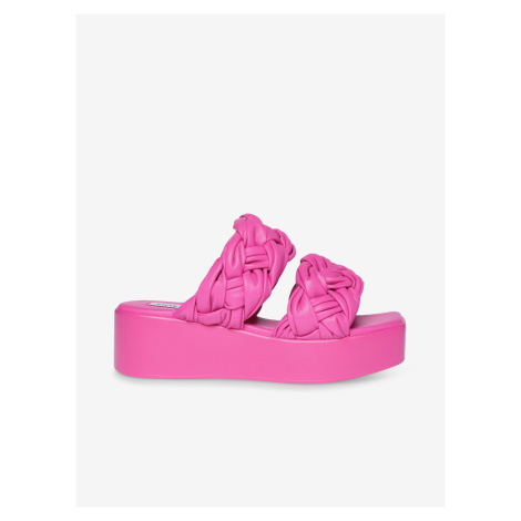 Tmavě růžové dámské pantofle na platformě Steve Madden Bazaar