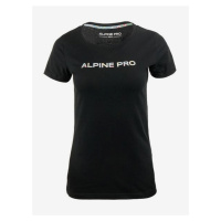 Černé dámské tričko s nápisem ALPINE PRO Gabora