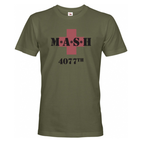 Tričko s potiskem legendárního seriálu MASH 4077 BezvaTriko