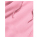 Světle růžová dlouhá tepláková mikina (YS10005-20)