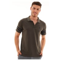 T8585 DEWBERRY MEN'S T-SHIRT-KHAKI