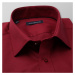 Pánská košile Slim Fit tmavě červená s hladkým vzorem 12168