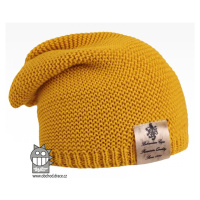 Pletená čepice Dráče - Colors 12, hořčicová Barva: Žlutá