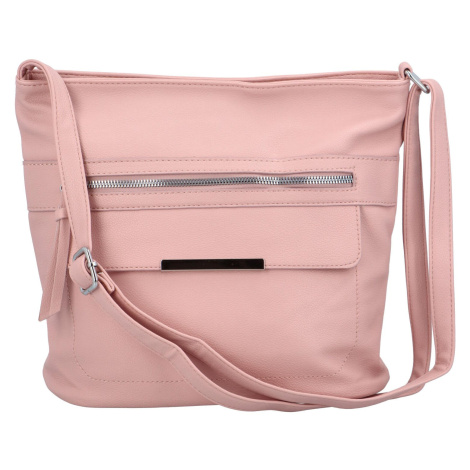 Stylová dámská koženková crossbody Bertil, růžová Herisson