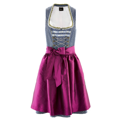 BONPRIX kostýmové šaty-dirndl Barva: Modrá, Mezinárodní