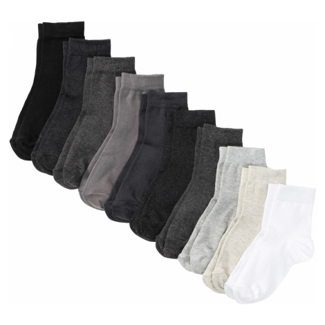 Nízké ponožky (10 párů) s organickou bavlnou Bonprix