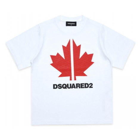 Tričko dsquared2 slouch fit t-shirt bílá Dsquared²