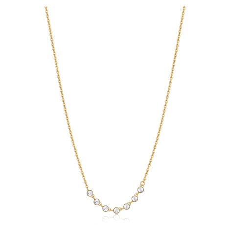 Brosway Něžný pozlacený náhrdelník s krystaly Symphonia BYM132