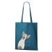 Bavlněná taška s potiskem kočka Sphynx Barva: Královsky modrá