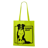 Plátěná taška s potiskem Border kolie - skvělý dárek pro milovníky psů
