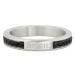 BREIL Stylový ocelový prsten se zirkony Light Row TJ336