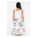 Velmi ženská midi sukně s květinami M383 FIGL