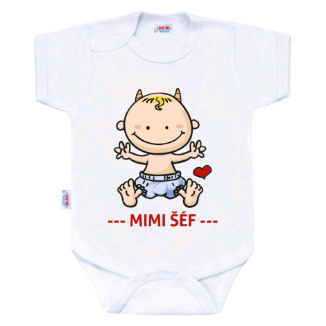 Body s potiskem New Baby MIMI ŠÉF