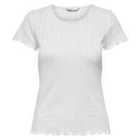 ONLY Dámské triko ONLCARLOTTA Tight Fit 15256154 White