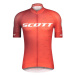 SCOTT Cyklistický dres s krátkým rukávem - RC PRO 2021 - bílá/červená