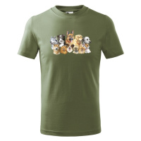 Dětské tričko s úžasným potiskem psů - skvělý dárek na narozeniny