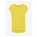 Žluté žíhané prodloužené basic tričko Noisy May Mathilde - Dámské