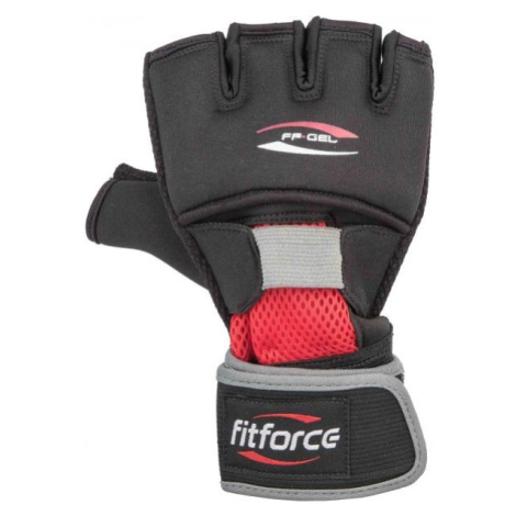 Fitforce GEL GLOVES Gelové bandáže, černá, velikost