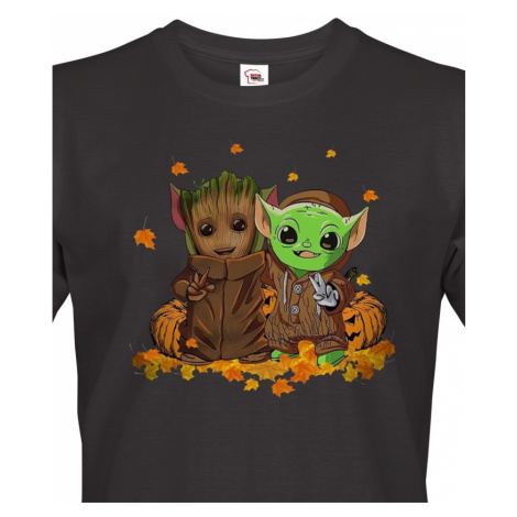 Pánské tričko Mistr Yoda a Groot - ideální pro každého fanouška BezvaTriko