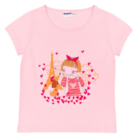 Dívčí tričko - Winkiki WKG 91362, světlonce růžová Barva: Růžová