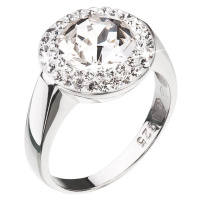 Evolution Group Stříbrný prsten se třpytivým krystalem Swarovski 35026.1 54 mm