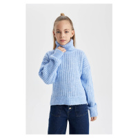 DEFACTO Girls Turtleneck Sweater