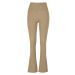 Ladies Organic Stretch Jersey Bootcut Leggings - khaki