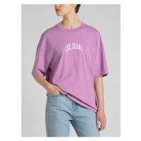 Růžové dámské oversize tričko Lee - Dámské