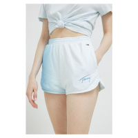 Kraťasy Tommy Jeans dámské, vzorované, high waist