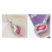 Sisi Jewelry Souprava náhrdelníku, náušnic a náramku Andělské slzy růžové krystaly SET1118-NTSET