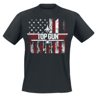 Top Gun Maverick - America Tričko černá