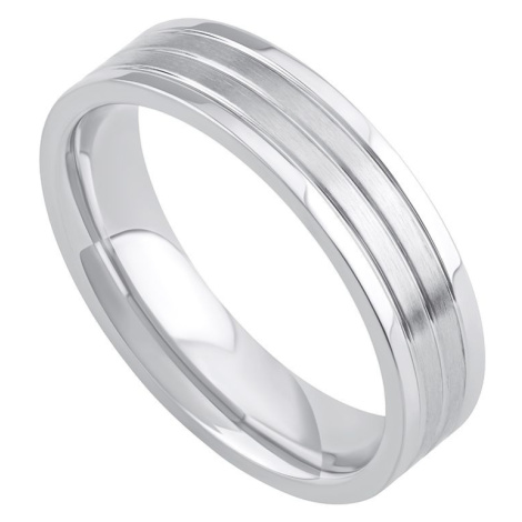 L´AMOUR pánský ocelový snubní prsten Silvego
